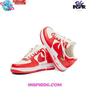 Nike x Louis Vuittion Air Force 1 Red Monogram