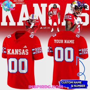 Kansas Jayhawks Rock Chalk 2024 Football Jersey