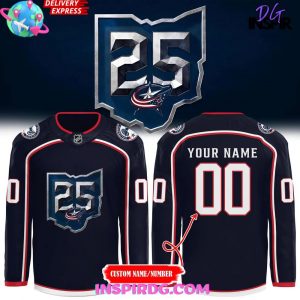 Columbus Blue Jackets 25th Anniversary Special Hockey Jersey