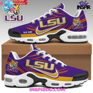LSU Tiger Custom Name Nike Air Max Plus Shoes